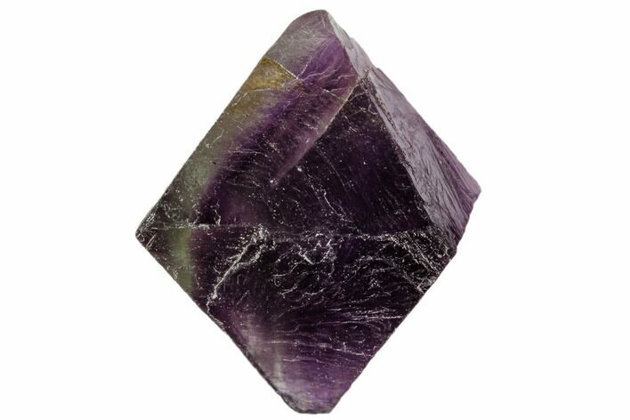 Fluorite Octahedron - Purple/Green Banded #104739